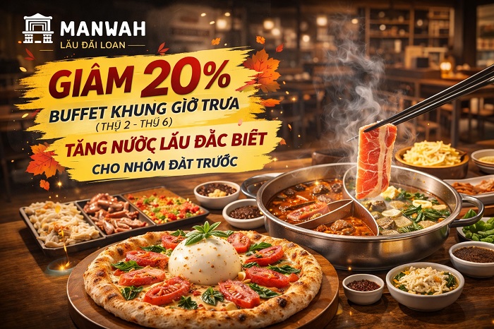 Manwah – Buffet lẩu Đài Loan