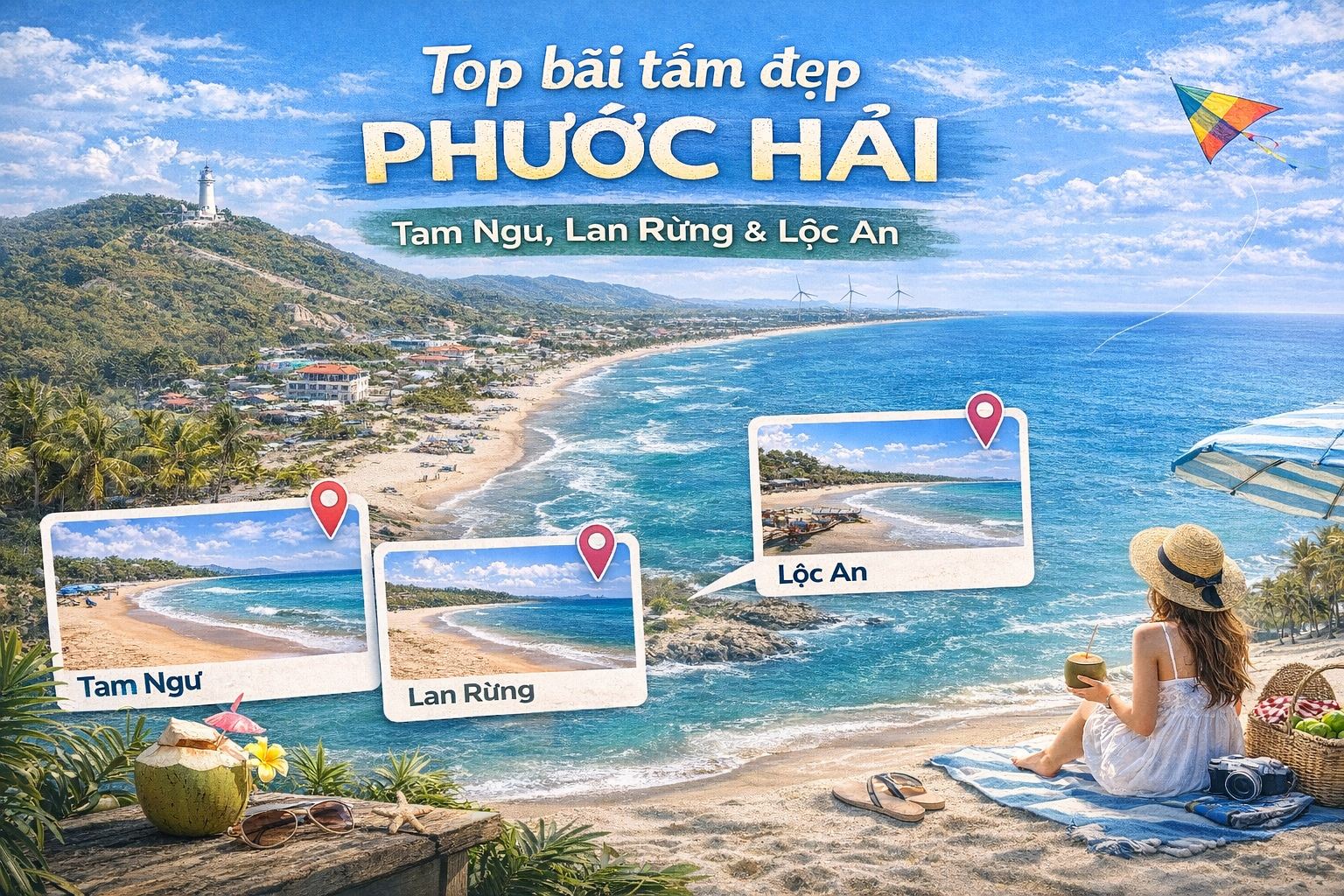 Bãi tắm đẹp Phước Hải: Tam Ngư, Lan Rừng, Lộc An & các bãi biển đẹp nhất