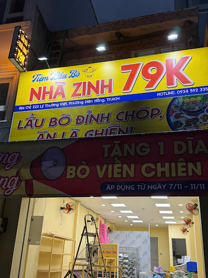 Tiệm lẩu bò nhà zinh 79k - Quận 10