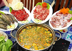 Lẩu cua đồng sen việt